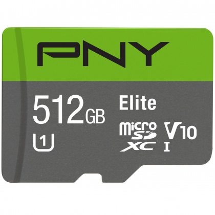 Thẻ nhớ 512GB MicroSDXC PNY Elite 100/20 MBs