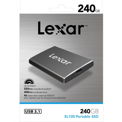Ổ cứng di động SSD Portable 240GB Lexar SL100