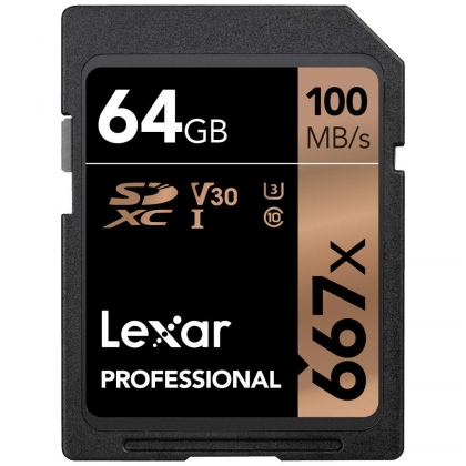 Thẻ nhớ 64GB SDXC Lexar Professional 667x 100/90 MB/s (Phiên bản mới nhất)