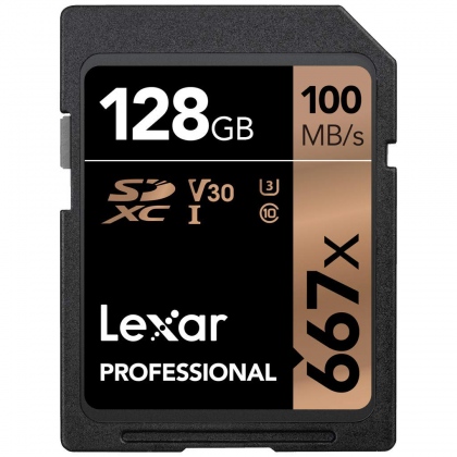 Thẻ nhớ 128GB SDXC Lexar Professional 667x 100/90 MB/s (Phiên bản mới nhất)