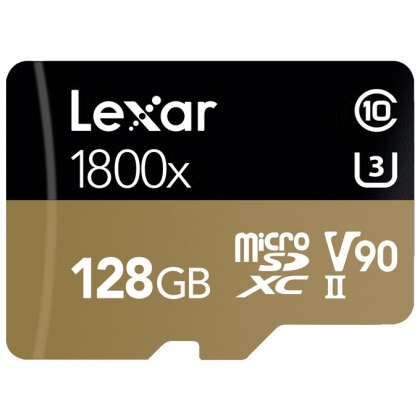 Thẻ nhớ 128GB MicroSDXC Lexar 1800x V90 UHS-II 270/150 MBs