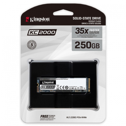 Ổ cứng SSD M2-PCIe 250GB Kingston KC2000