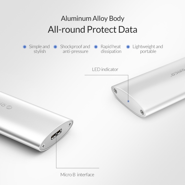 Box chuyển M2 Sata sang USB 3.0 ORICO M2D-U3 - Biến SSD M.2 thành ổ cứng di động 14