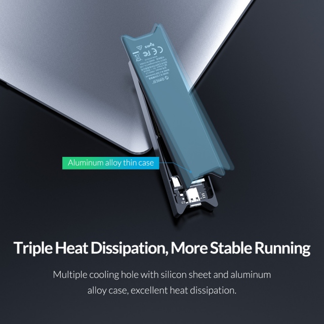 Box chuyển M.2 PCie sang USB 3.1 ORICO PBM2-C3 - Biến SSD M.2 NVMe thành ổ cứng di động 20