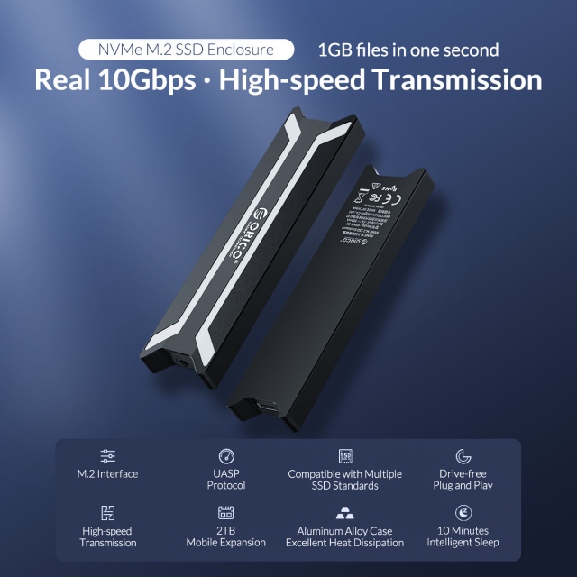 Box chuyển M.2 PCie sang USB 3.1 ORICO PBM2-C3 - Biến SSD M.2 NVMe thành ổ cứng di động 12