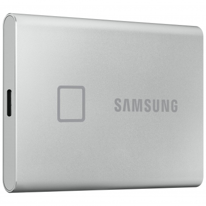 Ổ cứng di động SSD Portable 500GB Samsung T7 Touch (Màu bạc - Bảo mật vân tay)