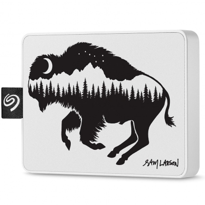 SSD Portable 500GB Seagate One Touch White Bison