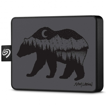 SSD Portable 500GB Seagate One Touch Black Bear