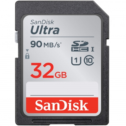Thẻ nhớ SD 32GB SanDisk Ultra 90 MB/s (SDSDUNR-032G-GN6IN)