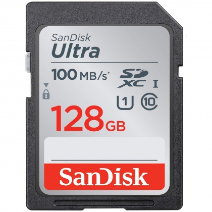 Thẻ nhớ SD 128GB SanDisk Ultra 100 MB/s (SDSDUNR-128G-GN6IN)