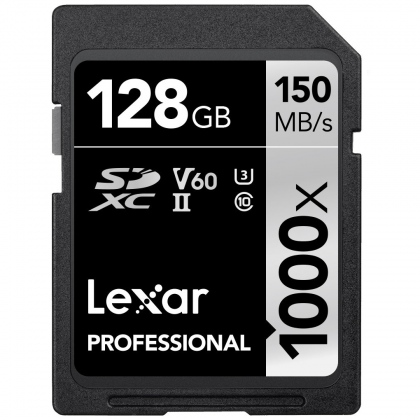 Thẻ nhớ SD 128GB Lexar Professional 1000x UHS-II V60 150/90 MBs (Bản mới nhất)