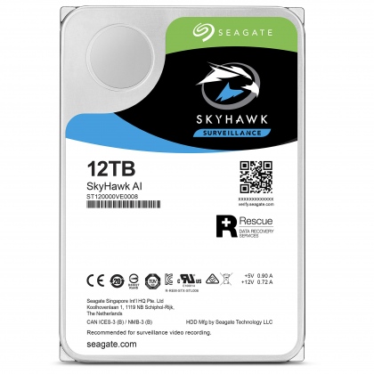 Ổ cứng HDD Desktop 12TB Seagate Skyhawk (Chuyên Camera)
