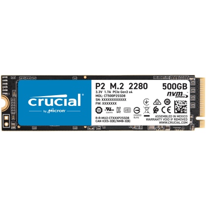 Ổ cứng SSD M2-PCIe 500GB Crucial P2 NVMe 2280