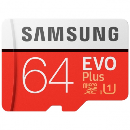Thẻ nhớ MicroSD 64GB Samsung EVO Plus MB-MC64HA 100 MB/s (Bản Trắng-Đỏ)