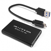 Box chuyển mSata sang USB BASIC Nhôm (Dây rời)