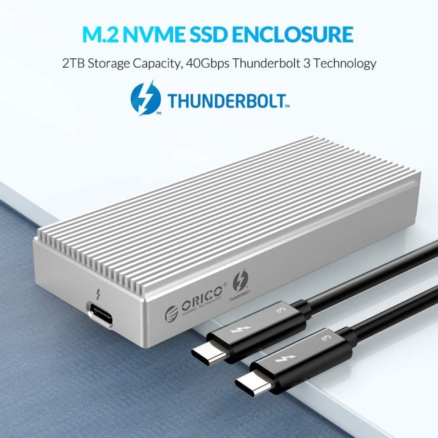 Box chuyển M.2 NVME sang Thunderbolt 3 ORICO SCM2T3-G40 - Biến M2 PCIe thành ổ di động 10