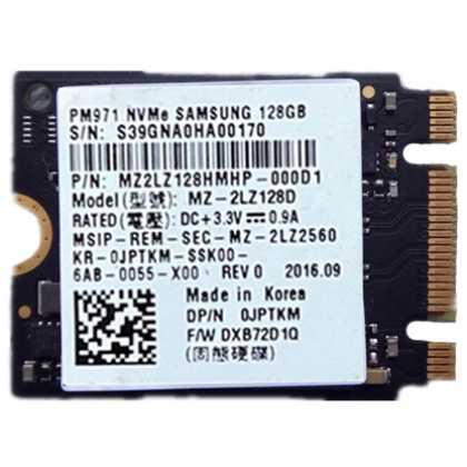 Ổ cứng SSD M2-PCIe 128GB Samsung PM971 NVMe 2230 (Laptop siêu mỏng, Surface X, Surface 3...)