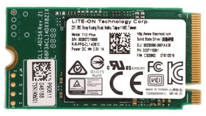 Ổ cứng SSD M2-PCIe 128GB Liteon T12 Plus 2242 NVMe