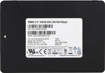 Ổ cứng SSD 240GB Samsung SM883 2.5-Inch SATA III