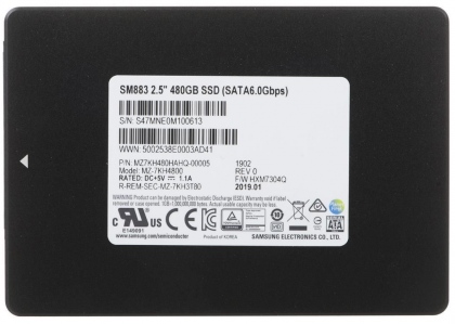 Ổ cứng SSD 480GB Samsung SM883 2.5-Inch SATA III