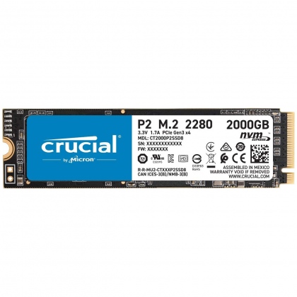 Ổ cứng SSD M2-PCIe 2TB Crucial P2 NVMe 2280
