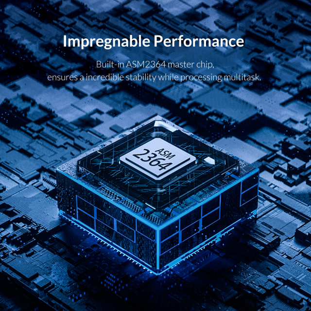 Box chuyển M.2 PCIe sang USB 3.2 ORICO M2PA-C3 - Biến SSD M.2 NVMe thành ổ cứng di động 4