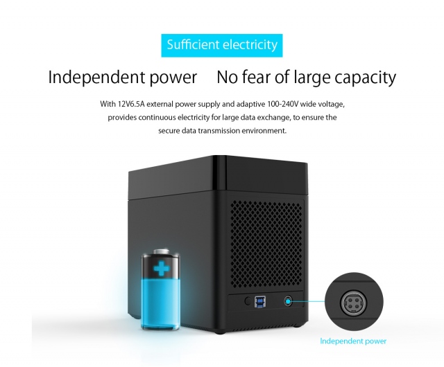 Dock ORICO DS500U3 5 khe SATA Hard Drive USB 3.0 15