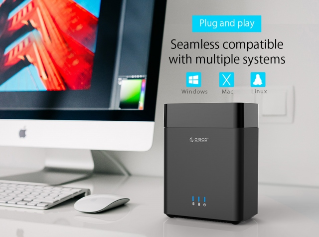 Dock ORICO DS200U3 2 khe SATA Hard Drive USB 3.0 12