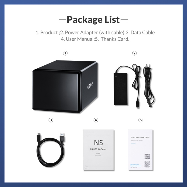 Dock ORICO NS800U3 8 khe SATA Hard Drive USB 3.0 14