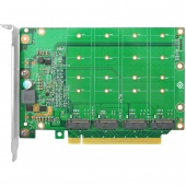 Adapter chuyển 4 SSD M.2 PCIe sang PCIe 4.0 x16 (Cắm khe card đồ họa, có tản nhiệt)