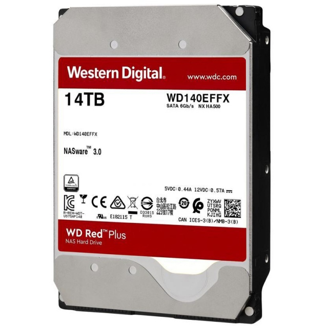 Ổ cứng HDD Desktop 14TB WD Red Plus - Tuanphong.vn