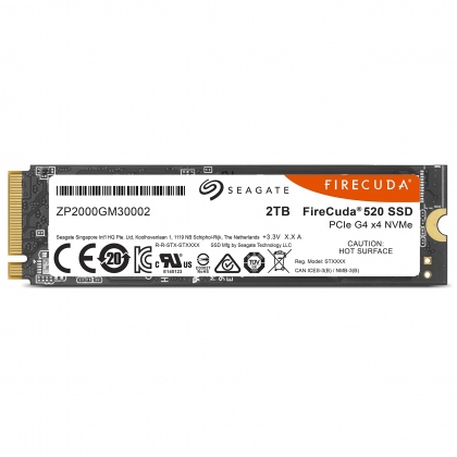 Ổ cứng SSD M2-PCIe 2TB Seagate FireCuda 520 NVMe 2280