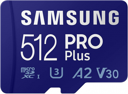 Thẻ nhớ MicroSD 512GB Samsung PRO Plus 160/120 MBs (Bản mới nhất)