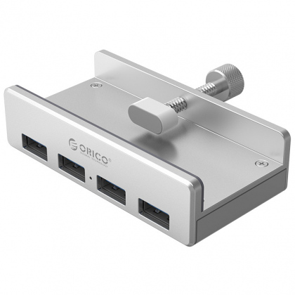 Bộ chia 4 cổng USB 3.0 Orico MH4PU dạng kẹp vỏ nhôm - Hub USB Orico Aluminum Alloy
