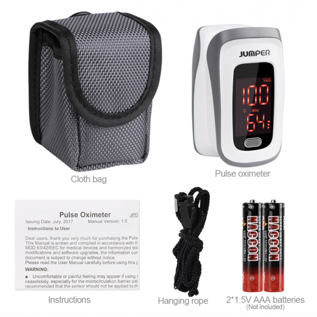 Máy đo nồng độ oxy trong máu SpO2 & nhịp tim Jumper JPD-500E 7