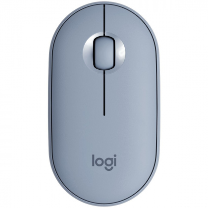Chuột không dây Logitech Pebble M350 (Màu xanh xám)