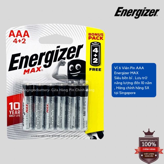 Pin Energizer Max Aaa E Bp G I Vi N Pin Tuanphong Vn