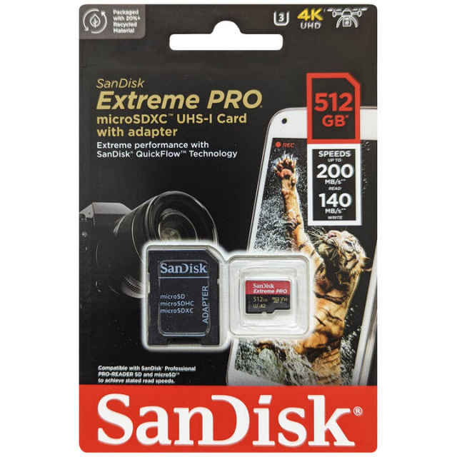 Thẻ nhớ MicroSD 512GB Sandisk Extreme Pro 200 MB/s (Bản mới nhất 2022) 5