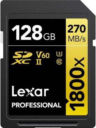 Thẻ nhớ SD 128GB Lexar Professional 1800x UHS-II V60