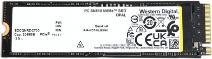 Ổ cứng SSD M2-PCIe 2TB WD  SN810 NVMe 2280