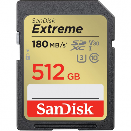Thẻ nhớ SD 512GB SanDisk Extreme (SDSDXVV-512G-GNCIN - Bản mới nhất 2023)