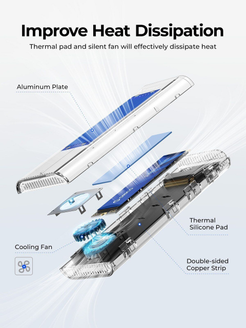 Box chuyển M.2 NVME sang Thunderbolt 3 ORICO TCM2-U4 (Box PCIe tốc độc siêu nhanh) 5