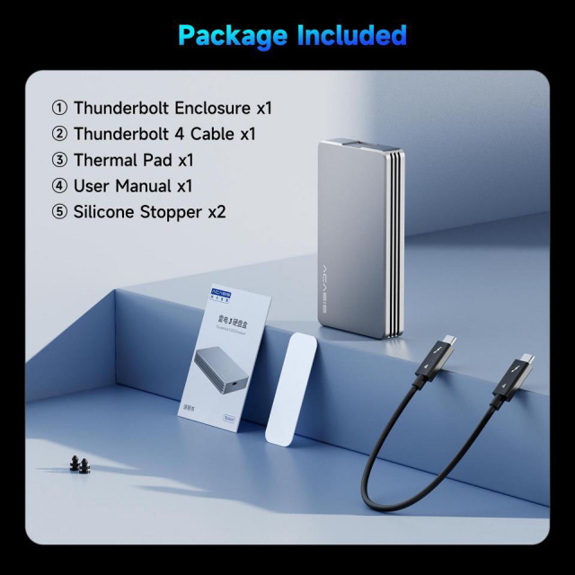 Box chuyển M.2 NVME sang Thunderbolt 3 ACASIS TB34-M1 (Box PCIe tốc độc siêu nhanh) 5