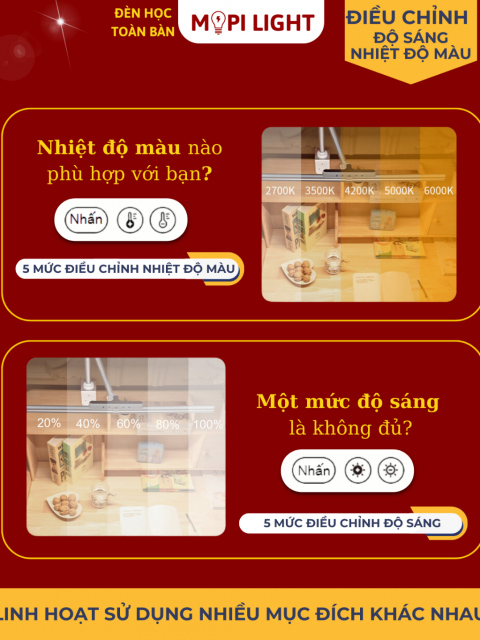 Đèn bàn học Mopi Light T7S 6