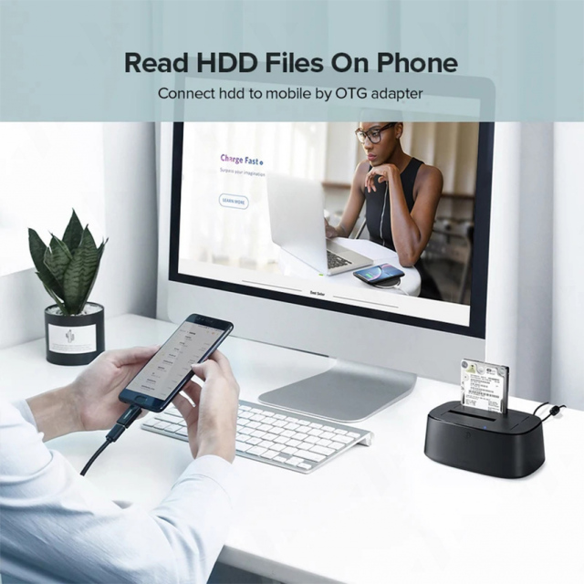 Dock ổ cứng Ugreen 50857 2.5/3.5inch Sata/USB 3.0 (Có hỗ trợ Clone) 7