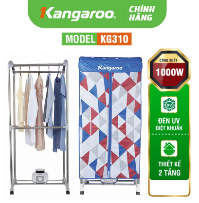 Tủ sấy quần áo Kangaroo KG310 (Có thể gấp gọn)