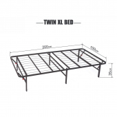 Giường gấp gọn thông minh Khung Thép Sơn Tĩnh Điện (Twin XL Bed - Không kèm đệm)