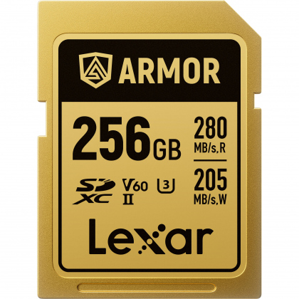 Thẻ nhớ SD 256GB Lexar ARMOR UHS-II (GOLD Series)