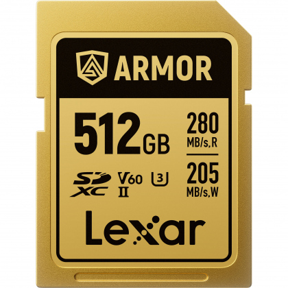 Thẻ nhớ SD 512GB Lexar ARMOR UHS-II (GOLD Series)