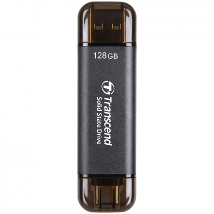 USB 128GB Transcend ESD310 (Tốc độ cao, USB 2 đầu Type-A và Type-C)